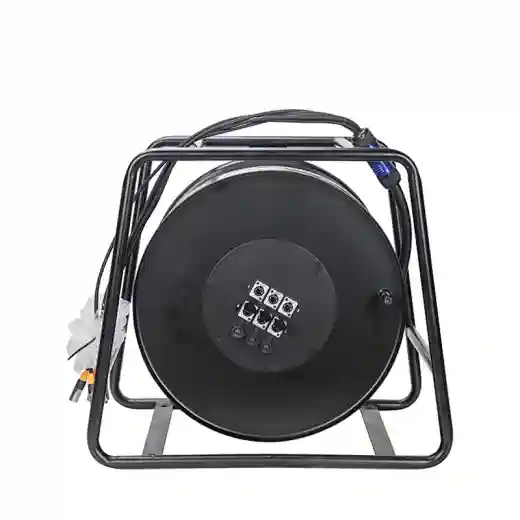 Customize 30M 6 Channel CAT 6 RJ45 Shield Ethernet Network Snake Cable Professional Network Cable Wheel Car Reel Drum
